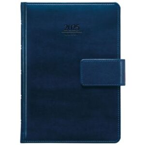 Wöchentlicher Kalender Graspo Atlas mit Verschlussband, A5, 128 Seiten, blau