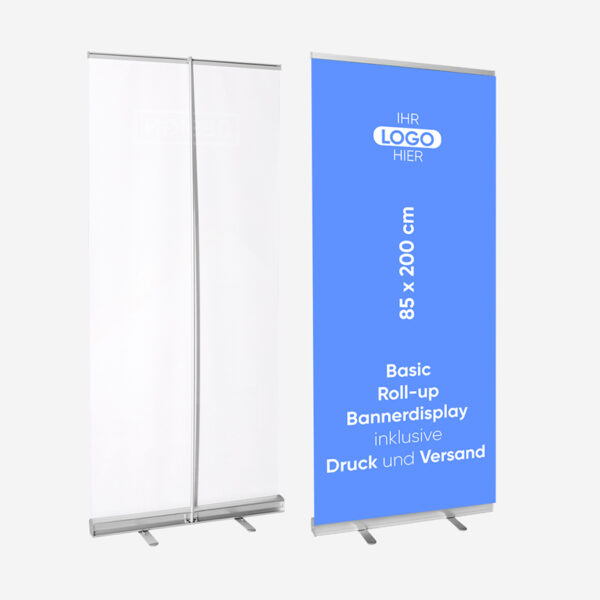 Basic-Roll-ups personalisieren lassen für Ihre Werbung