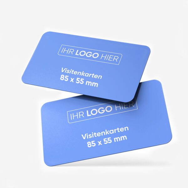 Visitenkarten quer 4/4 farbig 85 x 55 (beidseitiger Druck)
